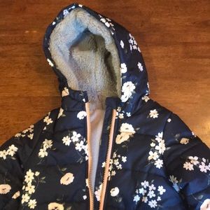 Girls winter coat with hood from Carters